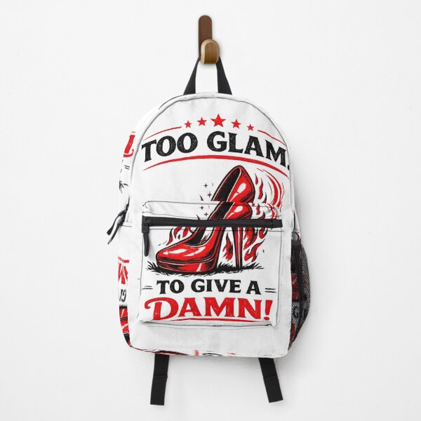 Item preview, Too Glam To Give A Damn – Red Stiletto Heel Retro Line Art (AI Generated) designed and sold by Cleora Art .