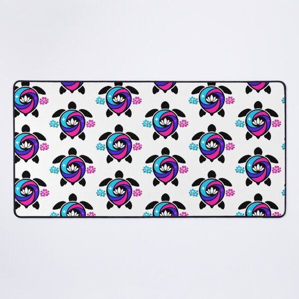 Item preview, Minimal Cosmic Sea Turtle Silhouette with Lotus Emblem designed and sold by zoughlal.