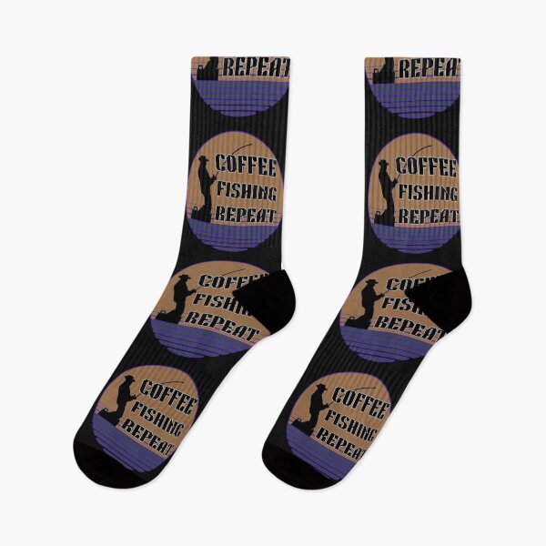 Item preview, Coffee Fishing Repeat Funny Fishing Saying designed and sold by Lovemountain.