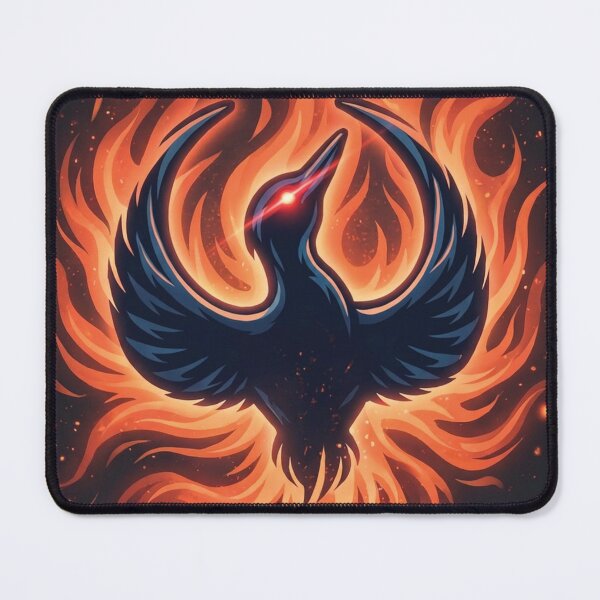 Item preview, Fiery Rebel Loon Phoenix Mascot Rising Art designed and sold by DGtaLrtcom.