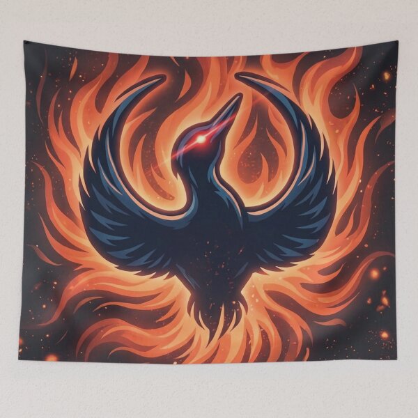 Item preview, Fiery Rebel Loon Phoenix Mascot Rising Art designed and sold by DGtaLrtcom.