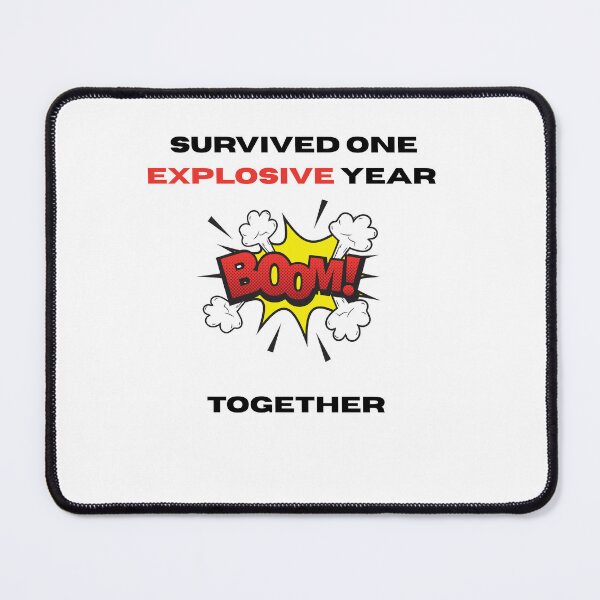 Item preview, One Explosive Year Together Funny Gifts For Couples designed and sold by Claudia3891.