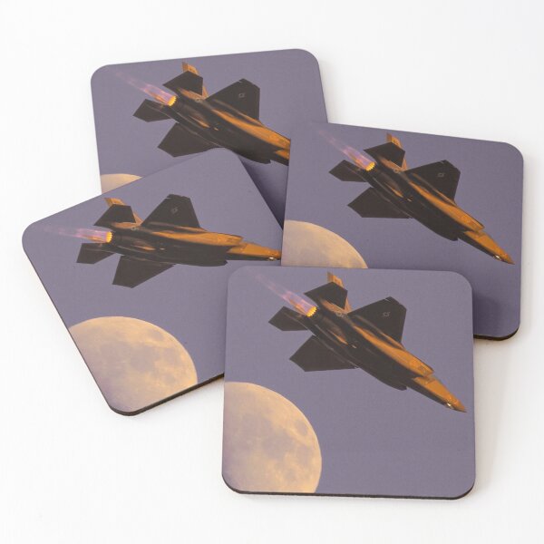 Item preview, Cool Fighter Jet in Twilight Soft Skies | Mood, Moon & F-35 Lightning II Jet designed and sold by Based History.