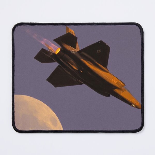 Item preview, Cool Fighter Jet in Twilight Soft Skies | Mood, Moon & F-35 Lightning II Jet designed and sold by Based History.
