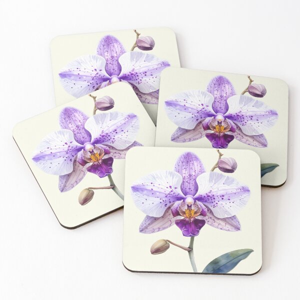Item preview, Gentle beauty, large orchid bloom with white and purple spots designed and sold by LiskoDesign.