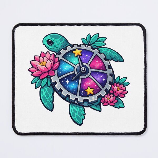 Item preview, Celestial Clockwork Shell Sea Turtle with Lotus Accents designed and sold by zoughlal.