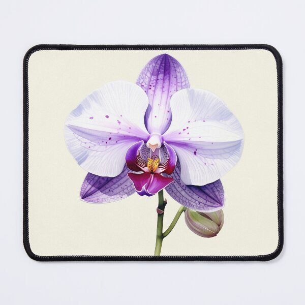 Item preview, Gentle beauty, large orchid blossom white purple designed and sold by LiskoDesign.