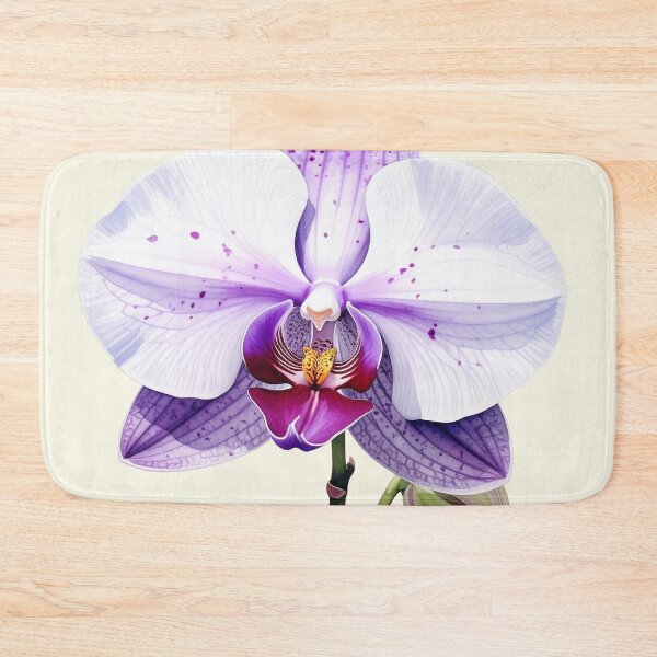Item preview, Gentle beauty, large orchid blossom white purple designed and sold by LiskoDesign.