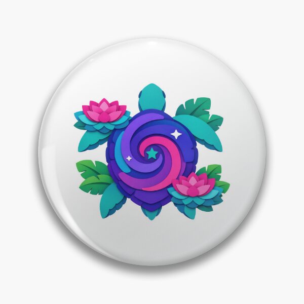 Item preview, Layered Paper Cut Sea Turtle with Cosmic Spiral Shell designed and sold by zoughlal.