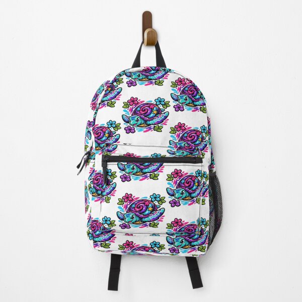 Item preview, Graffiti Pop Galaxy Sea Turtle with Floral Marks designed and sold by zoughlal.