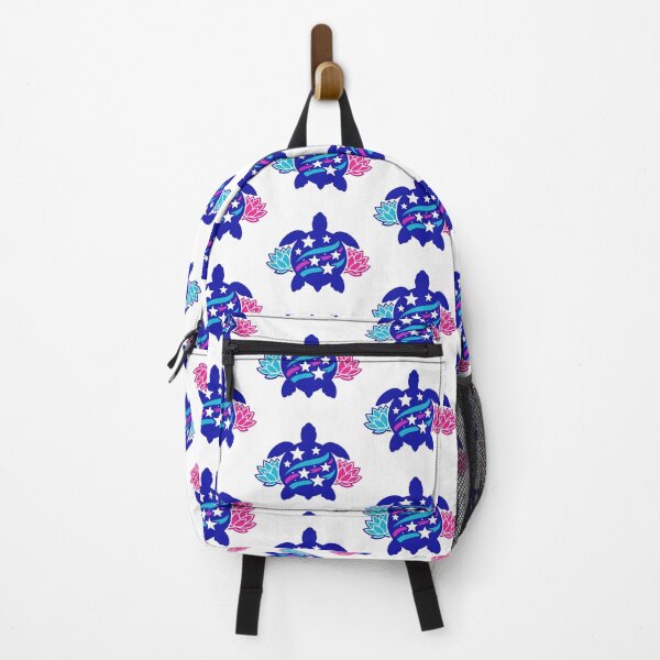 Item preview, Negative Space Star Shell Sea Turtle with Minimal Lotus designed and sold by zoughlal.