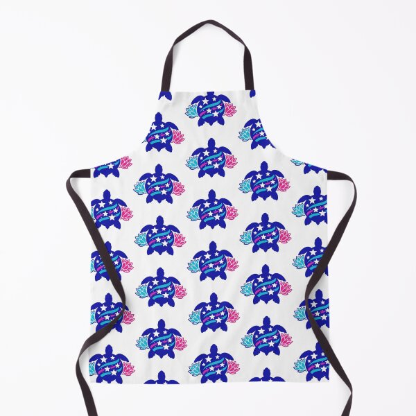 Item preview, Negative Space Star Shell Sea Turtle with Minimal Lotus designed and sold by zoughlal.