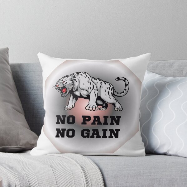 Item preview, Angry Tiger No Pain No Gain Gym Motivation designed and sold by Adappai.
