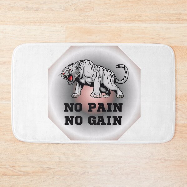 Item preview, Angry Tiger No Pain No Gain Gym Motivation designed and sold by Adappai.