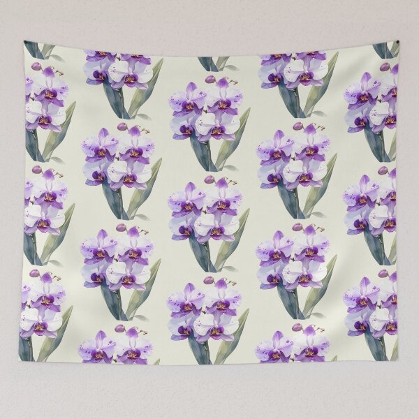 Item preview, Gentle beauty, orchid white with purple spots designed and sold by LiskoDesign.
