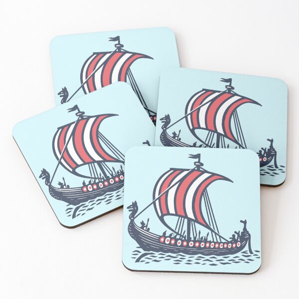 Item preview, Minimalist Norse Viking Longship | Sailing Vikings Simple Illustration designed and sold by Based History.