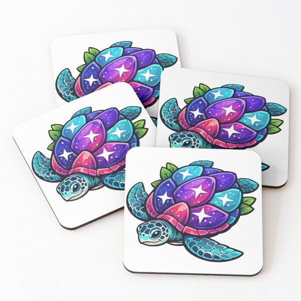 Item preview, Botanical Armor Plate Shell Sea Turtle with Cosmic Petals designed and sold by zoughlal.