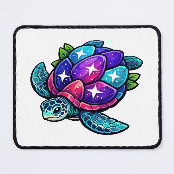 Item preview, Botanical Armor Plate Shell Sea Turtle with Cosmic Petals designed and sold by zoughlal.