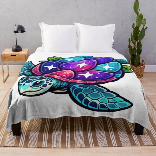 Item preview, Botanical Armor Plate Shell Sea Turtle with Cosmic Petals designed and sold by zoughlal.
