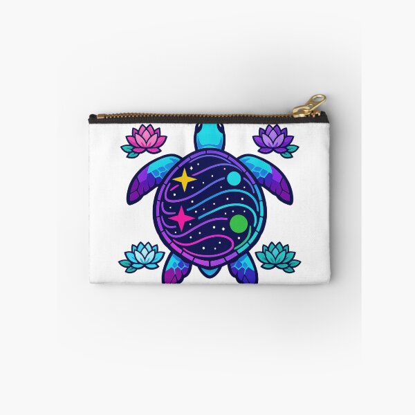 Item preview, Galaxy Map Shell Sea Turtle with Contour Lines and Lotus Ornaments designed and sold by zoughlal.