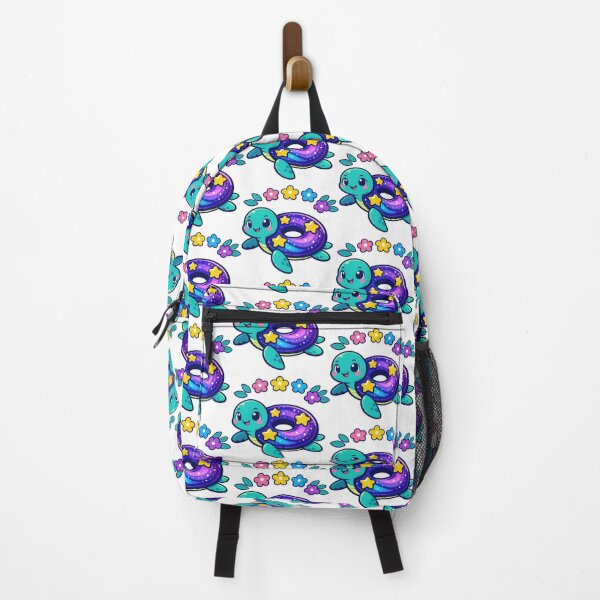 Item preview, Cosmic Donut Shell Sea Turtle with Cheerful Flowers designed and sold by zoughlal.