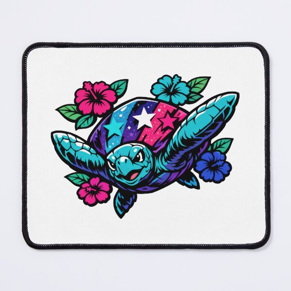 Item preview, Comic Ink Action Sea Turtle with Cosmic Burst Shell designed and sold by zoughlal.