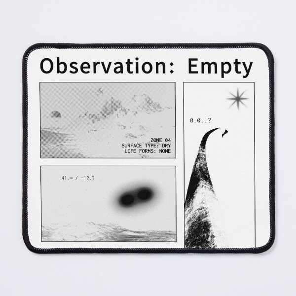 Item preview, Observation: Empty — Surreal Desert & Alien Landscape Art (white) designed and sold by pollysann.