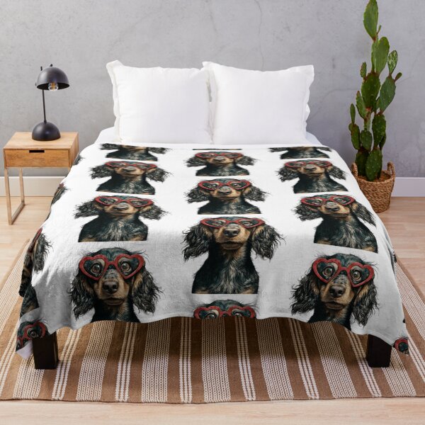 Item preview, Black and Tan Longhaired Dachshund: Valentine  designed and sold by blackdogbuckeye.