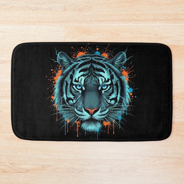 Item preview, Electric Tiger - Neon Fury & Cyber Stripes designed and sold by ImpactVibe.