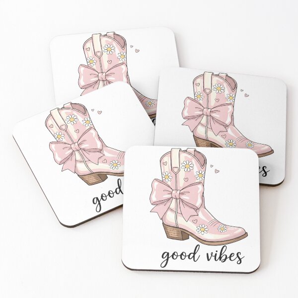 Item preview, Pink Daisy Cowgirl Boot with Bow – Cute Western Coquette Aesthetic Art designed and sold by Luvahawb.