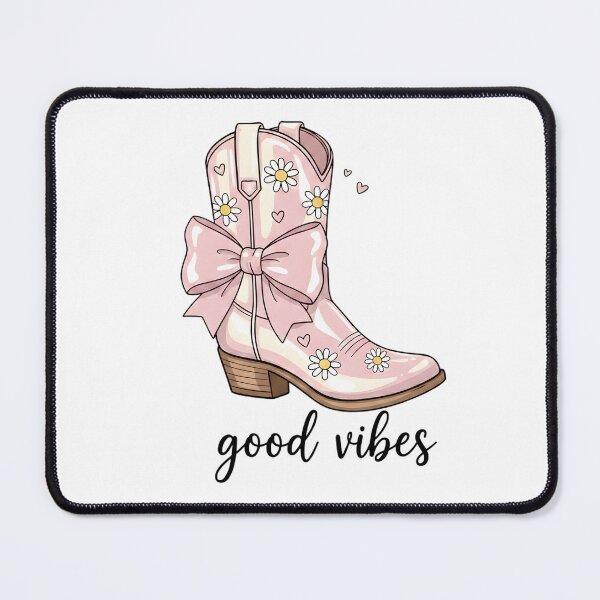 Item preview, Pink Daisy Cowgirl Boot with Bow – Cute Western Coquette Aesthetic Art designed and sold by Luvahawb.