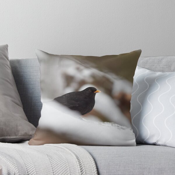 Item preview, Snowtime. Eurasian blackbird Winter 2026 designed and sold by Jouko Lehto Photography.