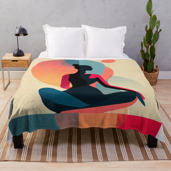 Item preview, Abstract boho Meditation Silhouette designed and sold by lautir.