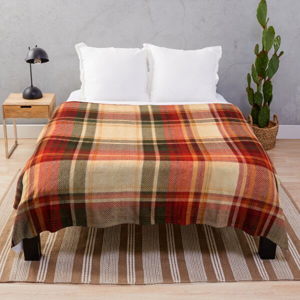 Item preview, Classic Red Tartan Plaid Pattern with Green & Cream (AI Textile Design) designed and sold by Cleora Art .