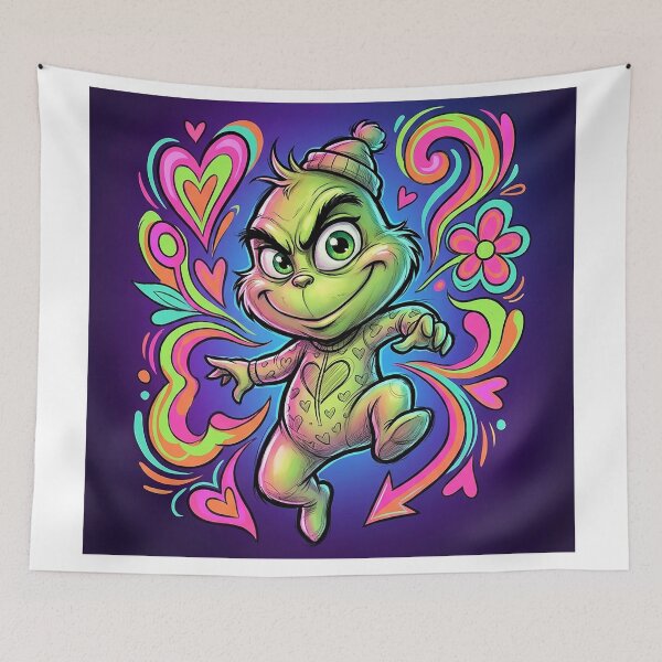 Item preview, Baby Grinch Valentine Pajama Love designed and sold by JaaGo PopLab.