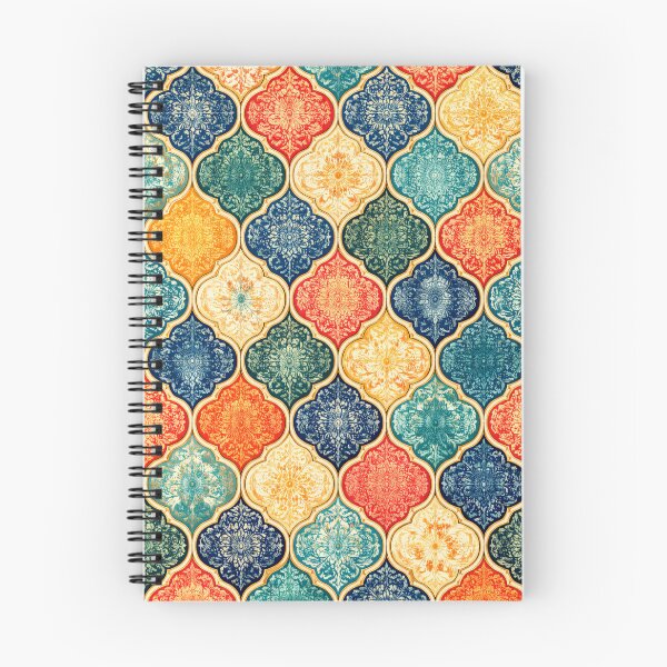 Item preview, Colorful Moroccan Quatrefoil Tile Pattern (AI Decorative Design) designed and sold by Cleora Art .