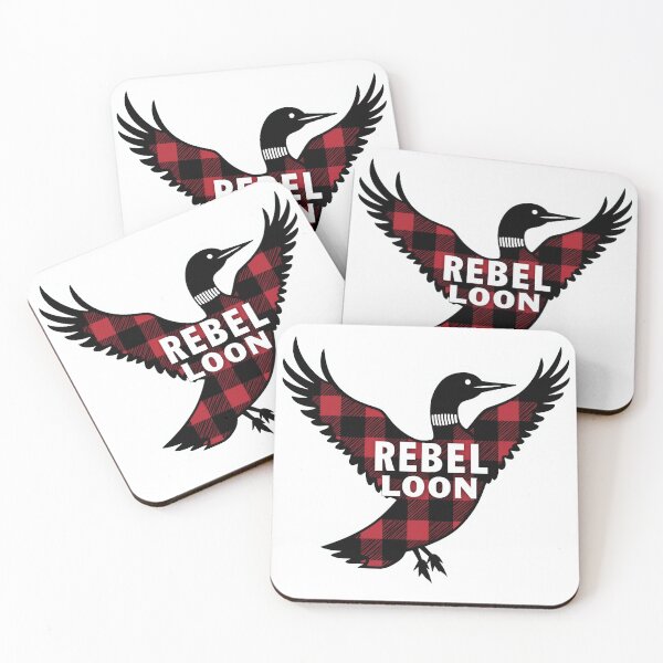 Item preview, Lumberjack Rebel Loon - Red Plaid Minnesota State Bird designed and sold by The Grumpy Pet Club.