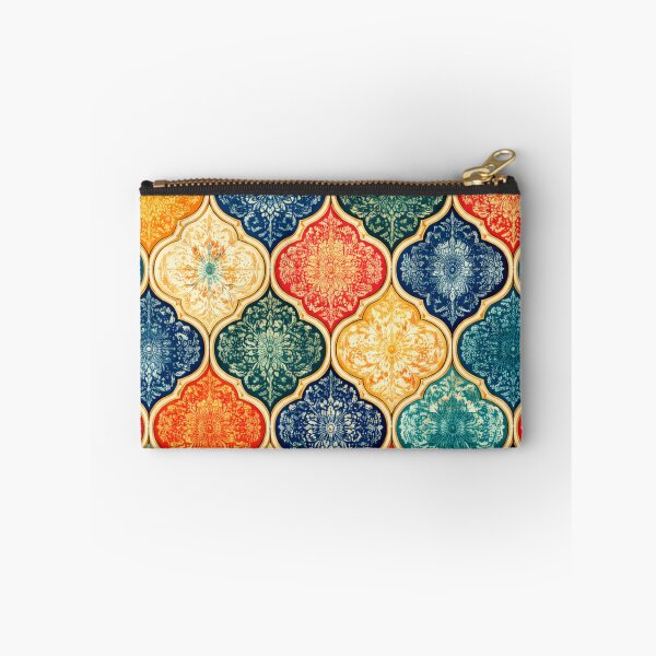 Item preview, Colorful Moroccan Quatrefoil Tile Pattern (AI Decorative Design) designed and sold by Cleora Art .