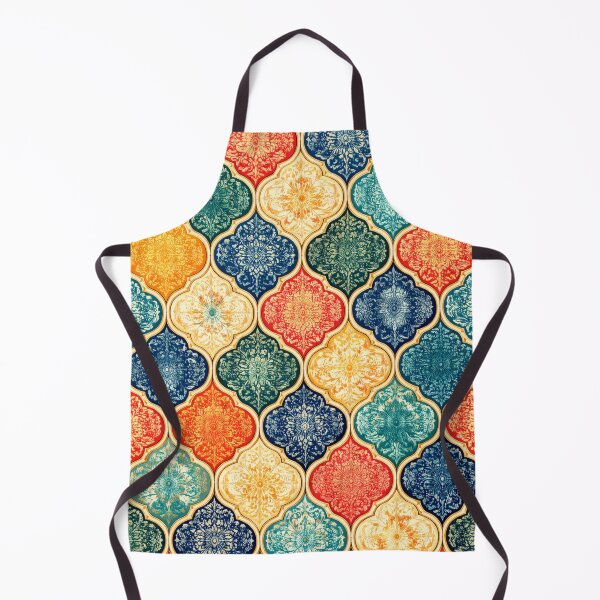 Item preview, Colorful Moroccan Quatrefoil Tile Pattern (AI Decorative Design) designed and sold by Cleora Visuals.
