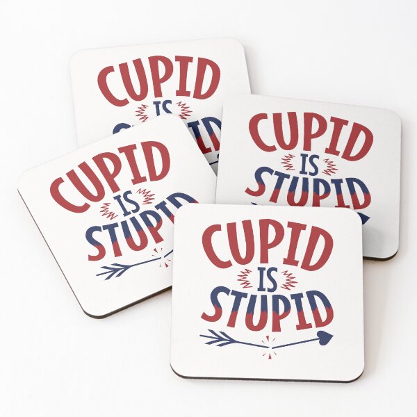 Item preview, Cupid is Stupid Anti Valentine's Day Single  designed and sold by jaygo.