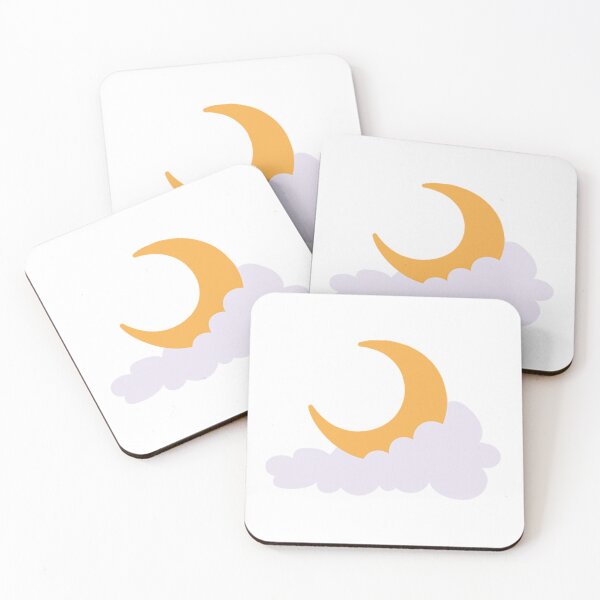 Item preview, a clouded crescent moon designed and sold by MYOMYO.