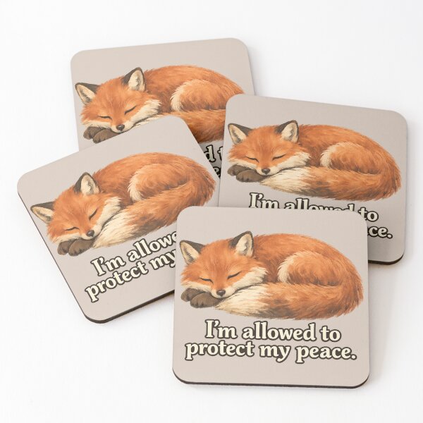 Item preview, I’m Allowed To Protect My Peace Fox Illustration designed and sold by ChirpInc.