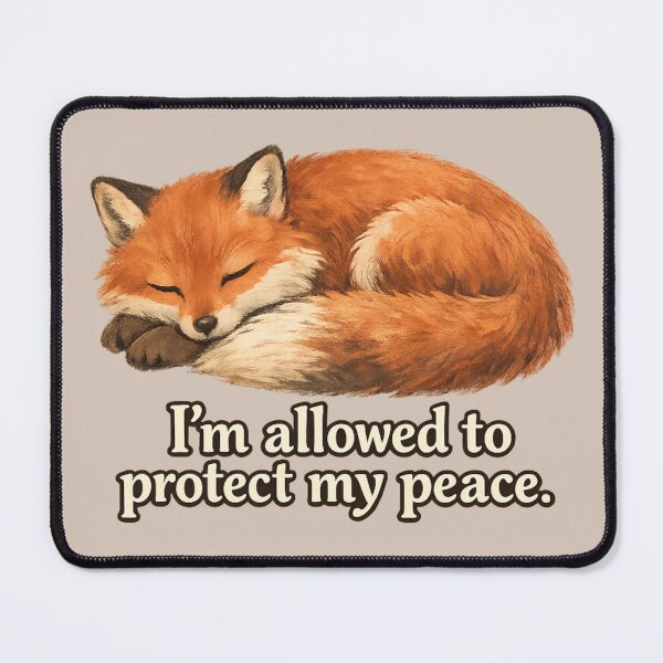Item preview, I’m Allowed To Protect My Peace Fox Illustration designed and sold by ChirpInc.