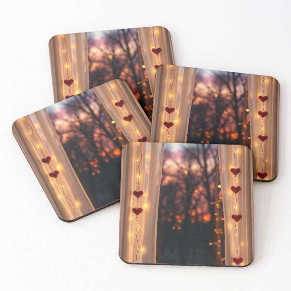 Item preview, Glowing Heart Lights Over Twilight Sunset designed and sold by Jade Ado.