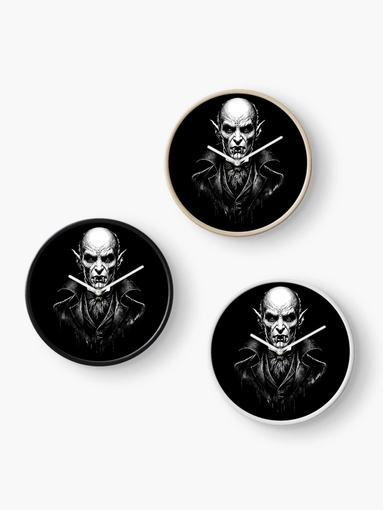Thumbnail 3 of 4, Clock, Creepy Vampire designed and sold by ReneMM.