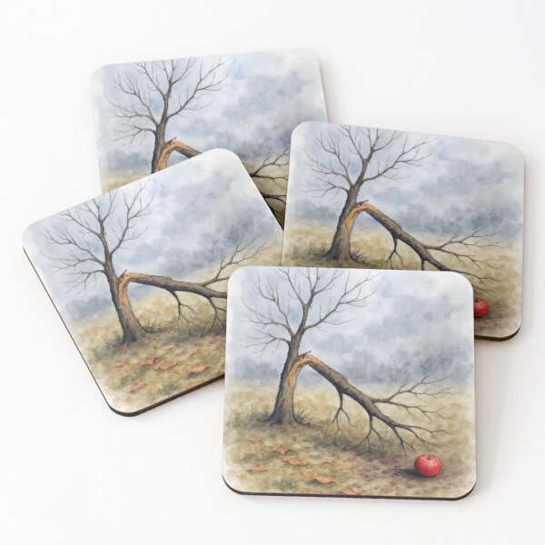 Item preview, Broken Apple Tree with Red Apple designed and sold by Maria Dryfhout.