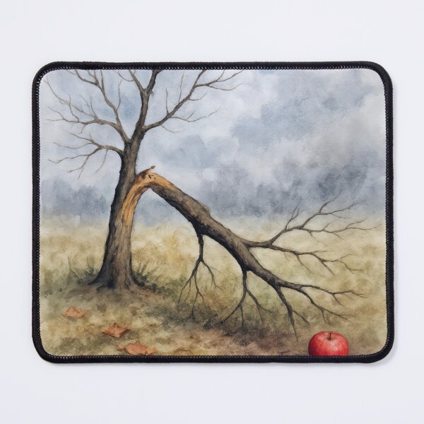 Item preview, Broken Apple Tree with Red Apple designed and sold by Maria Dryfhout.