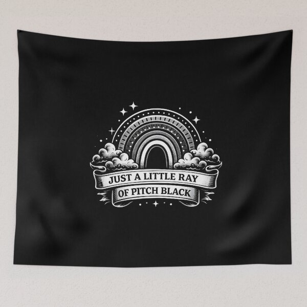 Item preview, Little Ray of Pitch Black Darkness Pierced by a Sliver of Hope designed and sold by DemureArtsy.