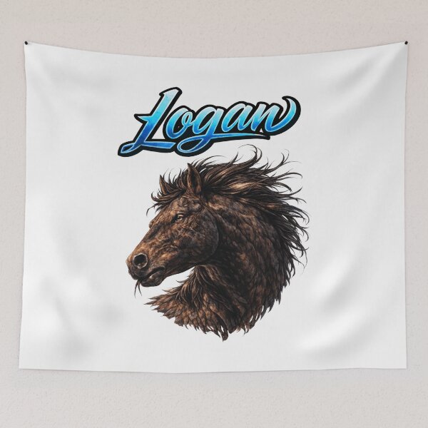 Item preview, Logan Horse Zodiac — Strength and Freedom of the Chinese Horse designed and sold by AlexLineArt.