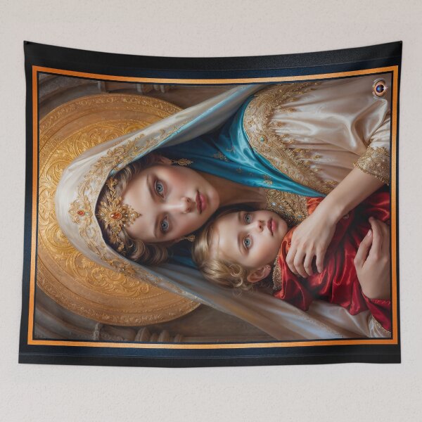 Item preview, Circolo Aureo di Serenia Portrait Of Lehrenia and Aurelio Hevennly AI Concept Art by Xzendor7 designed and sold by Xzendor7 Digital Art Creations.